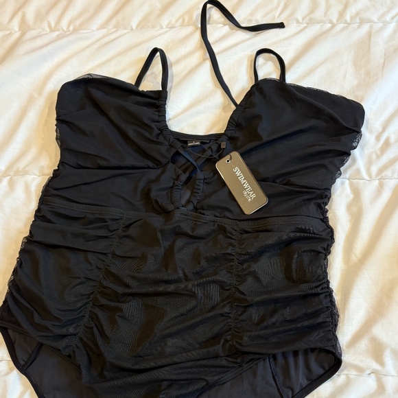 NWT, City Chic Black Swimsuit, sz 20 - Picture 1 of 8